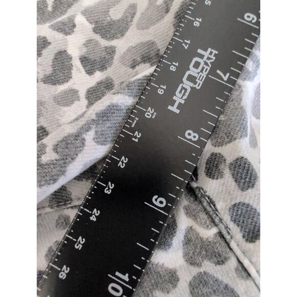 J McLaughlin Lexi Jeans Women 4 (28x30) Animal Print Skinny Mid Rise Stretch - Picture 6 of 9